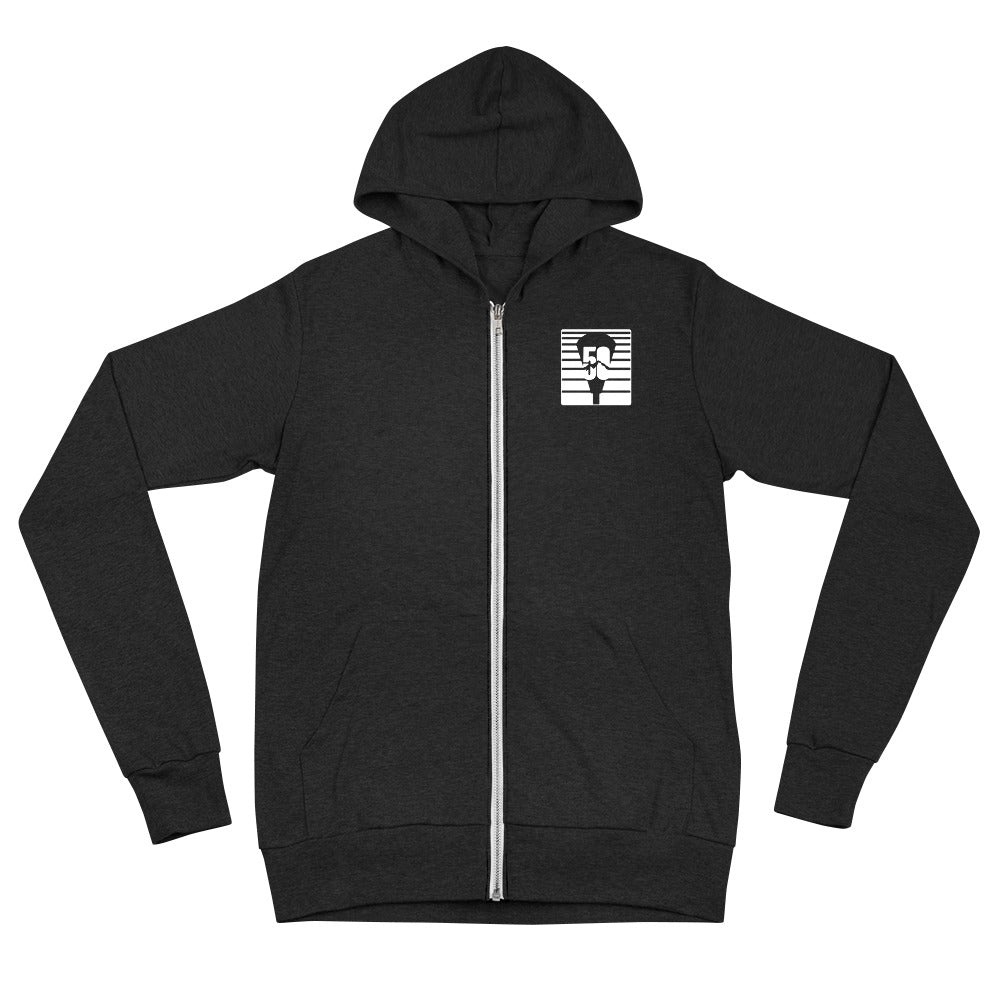 50th zip hoodie